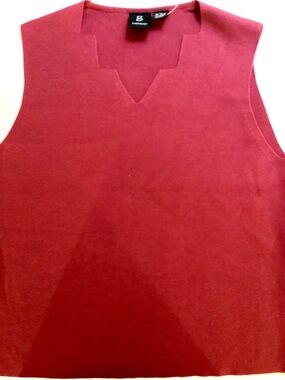 Cotton Sweater Tank, fine gauge, SZ XL